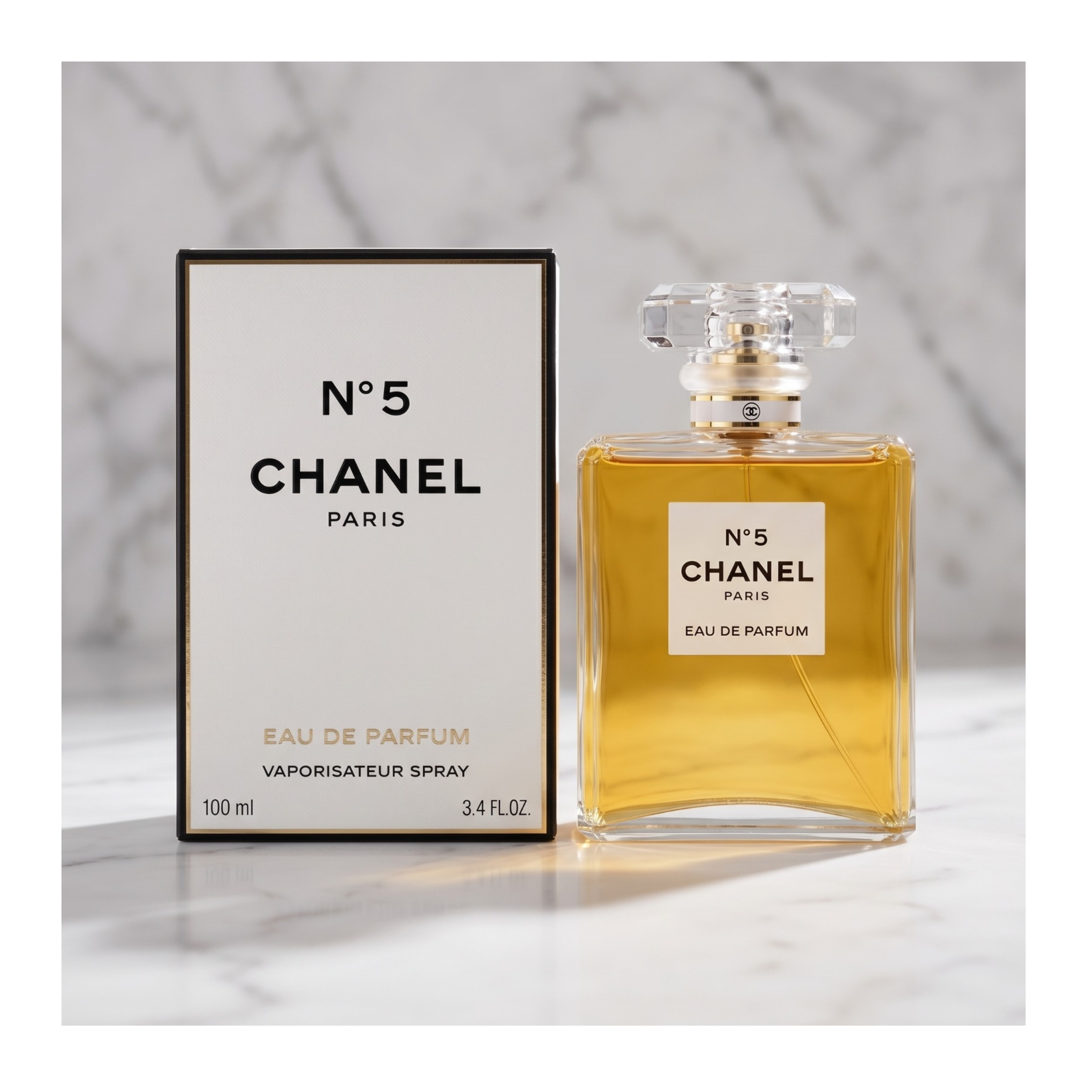 Chanel No. 5 Eau de Parfum Spray for Women 3.4 fl oz (100 ml) Brand New 100% Genuine