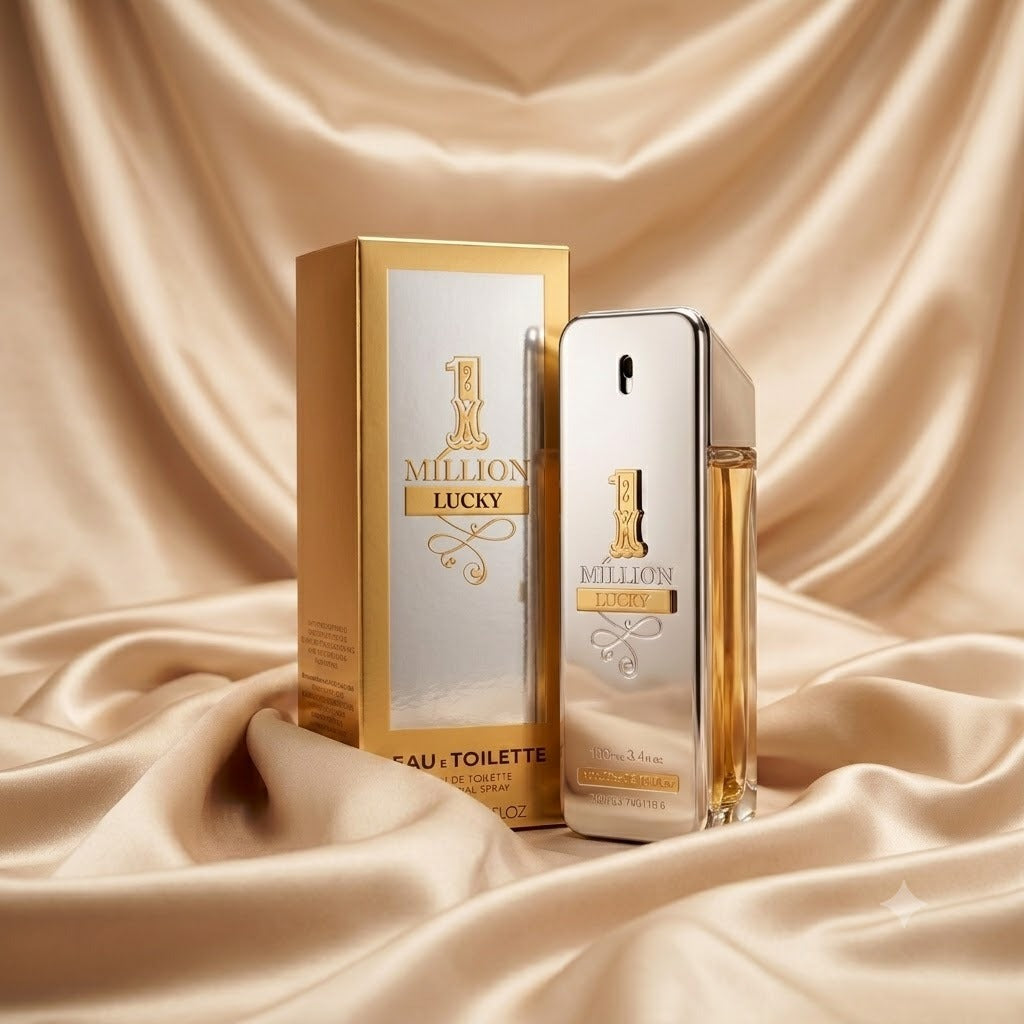 Rabanne 1 Million Lucky Eau de Toilette Spray for Men 3.4 oz / 100 ml